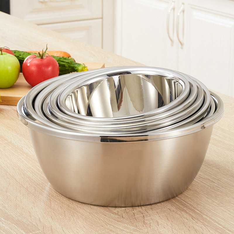不锈钢和面盆 调料缸 加厚汤盆 大小盆厨房多用盆 32cm 砂光调料缸